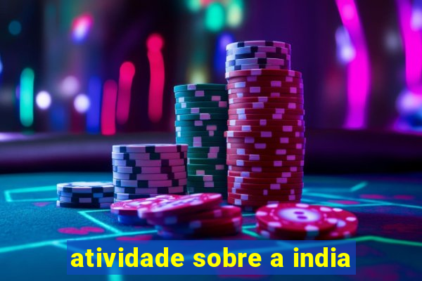 atividade sobre a india